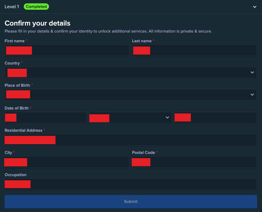 Stake Level 1 Verification